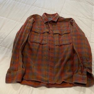 REI plaid flannel shirt, medium